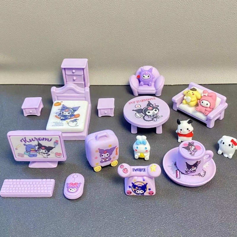Kawaii Tech Accessories - Mobilier miniature de maison de poupée,